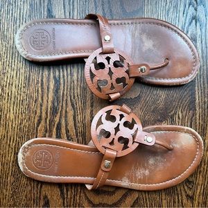 Used Condition Tory Burch Miller Sandals, size 10.